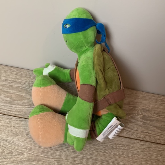 Nickelodeon Teenage Mutant Ninja Turtle Leonardo Plush Stuffed Animal 18” - Picture 4 of 6